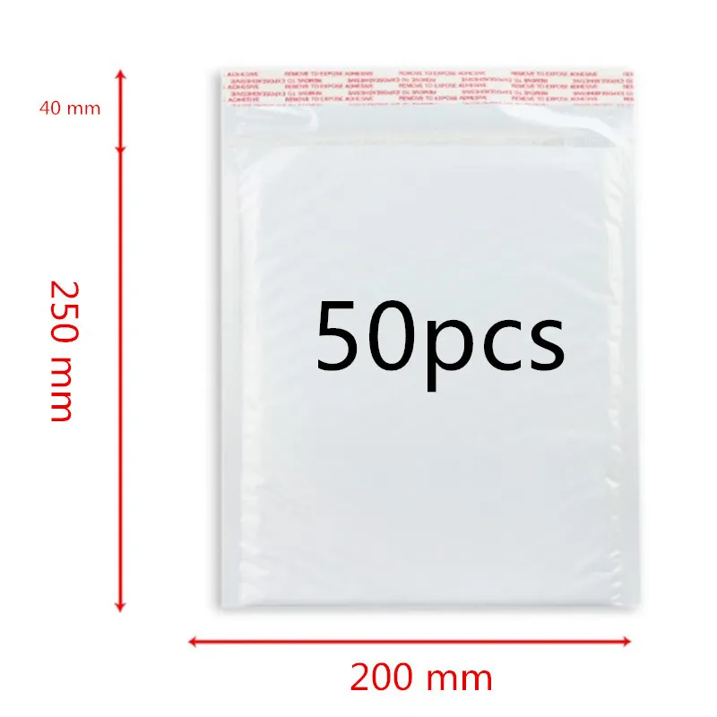 White Bubble Envelope Allgemeine Verpackungstasche Mehrschichtige Anti Shock 2D 