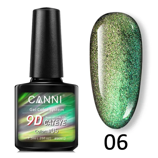 CANNI 7.5ml 9D Galaxy Cat Eye Effect Nail Gel Polish - 06