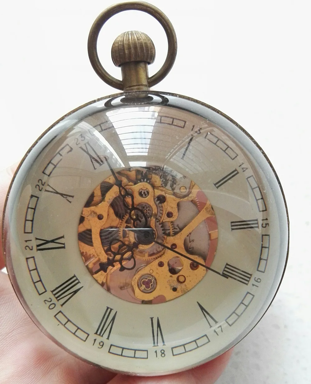 

Collection of boutique round glass sculpture table clocks