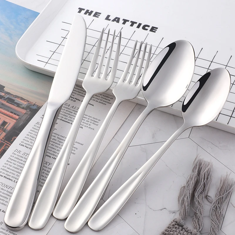 20 шт./компл. набор столовых приборов из нержавеющей стали для 4 карманное зеркало полированные столовые приборы набор для домашнего столового прибора столовые приборы