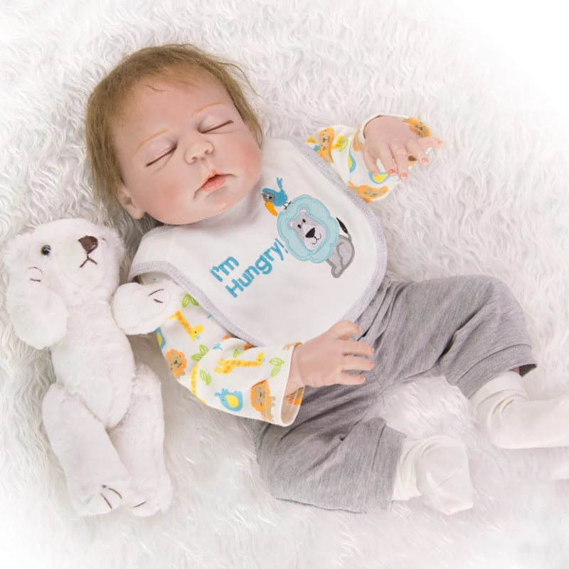 23 'ཱུ см реалистичные куклы bebe Reborn полностью виниловые силиконовые для сна