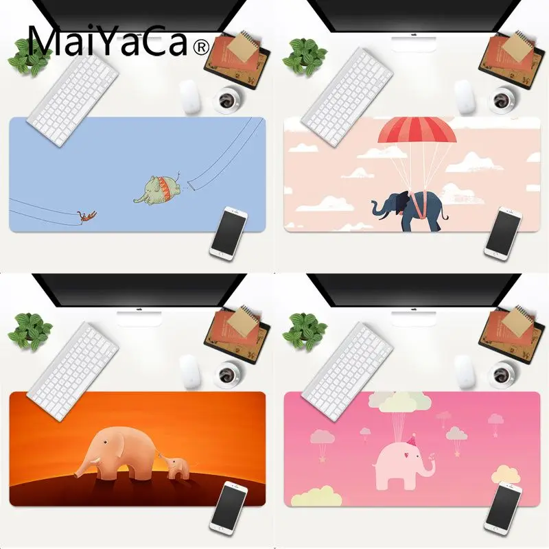 

MaiYaCa Cool New cute elephant Beautiful Anime Mouse Mat Gaming Mouse Pad Large Deak Mat 700x300mm for overwatch/cs go