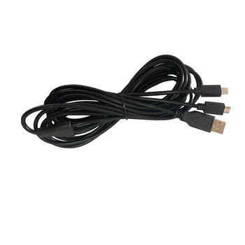 

10pcs 3M 10FT double port For PS4 Micro USB Charging Cable for xbox-one Wireless Controller charger cable
