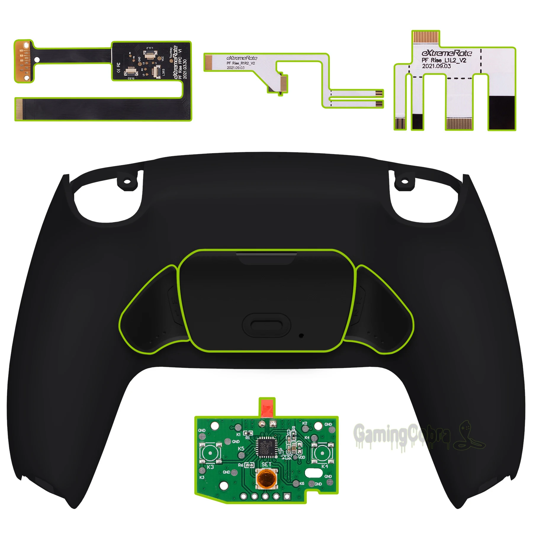 Placa de Atualização Traseiro para Ps5 Extremate Rise Remap & Redesenhado Escudo Traseiro Botão Controlador Bdm-010 Bdm-020 Kit 2.0 - Image 5