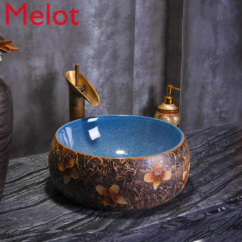 

Table Basin Rectangular Table Wash Basin Wash Basin Ceramic Basin Bathroom Wash Basin Art Basin Household