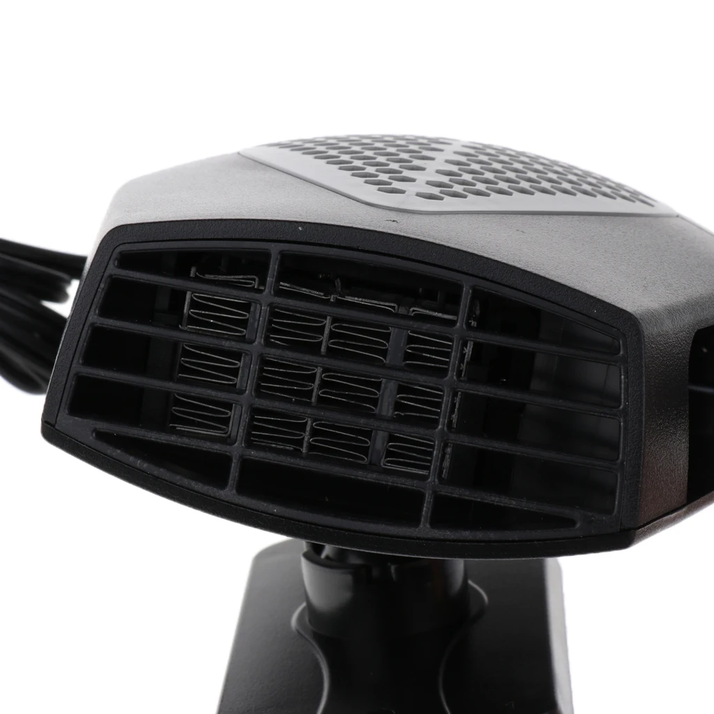 24V Car Truck Auto Heater Hot & Cool Fan Windscreen Window Demister Black