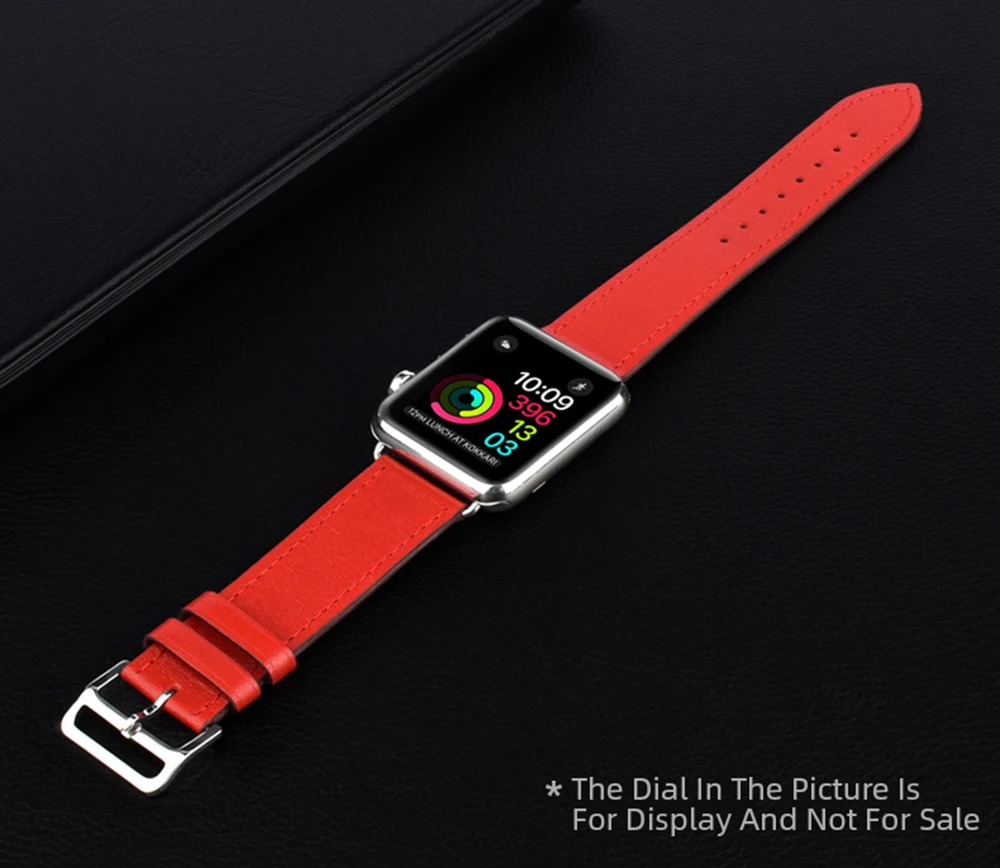 Модный ремешок из натуральной кожи петлевой для часов Apple Watch 42 мм 38 мм 40 мм 44 мм для iWatch ремешок спортивный Тур пылезащитный браслет ремень