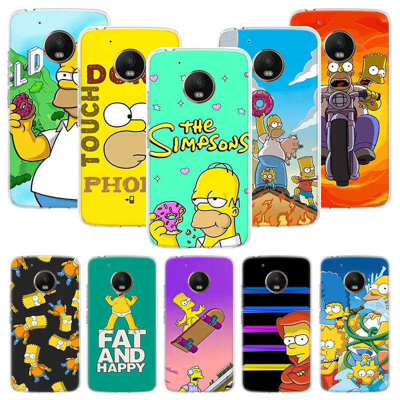 Чехол для телефона Homer Simpson Motorola Moto G7 G8 G6 G5S G5 E6 E5 E4 Plus Power G4 Play X4 One Action EU