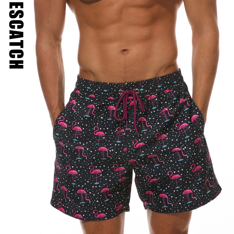 

Новые мужские пляжные шорты для серфинга, модные быстросохнущие плавательные шорты с карманами, мужские свободные спортивные шорты для фитнеса и бега