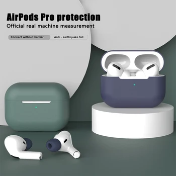 

Silicone Earphone Case For Air Pods Pro 3 Wireless Headset Cover For Apple Airpods Pro Bluetooth Headphone Fundas Case Ear Plug