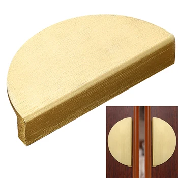 

Accessories Antique Cupboard Handle Kitchen Dresser Aluminum Wardrobe Drawer DIY Door Pull Semi Circle Cabinet Knob Home Decor