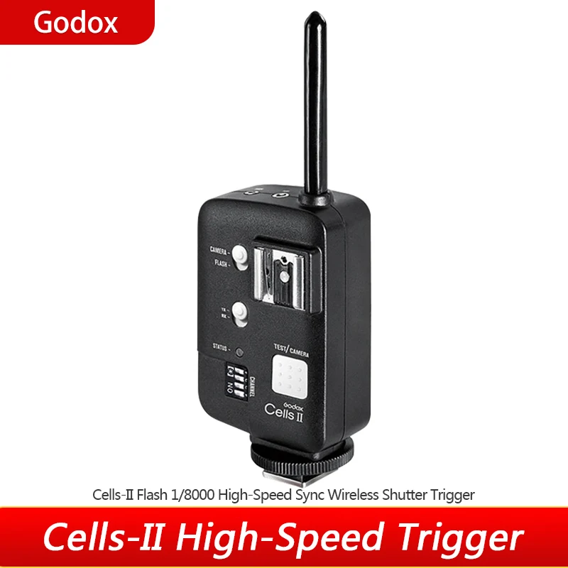 

Godox Cells II High-Speed All-in-One Transceiver Multi-Function Trigger Wireless Sync Speed 1/8000s for Canon Camera DSLR