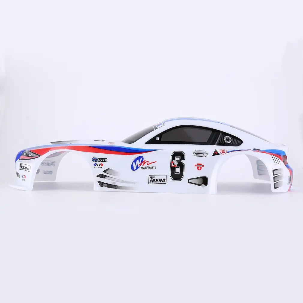 1/10 RC корпус автомобиля для 1:10 RC для гоночного автомобиля плоский спортивный Дрифт транспортного средства RTR детали для игрушек многоцветная Радиоуправляемая машина детали для игрушек