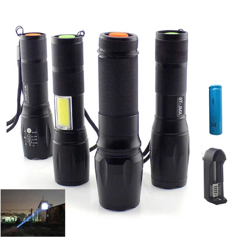 

T6 xm-l2 Led Flashlight Flash light Torch torcia AAA 18650 battery usb tactical latarka For Hunting riding camping high Power