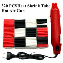 MINI pistolet à chaleur et connecteur de fil en polyoléfine, assortiment de tubes thermorétractables, Kit de manchons de câbles, possibilité de faire des achats