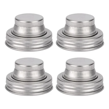 

1 set Stainless steel Mason Jar Shaker Lids Covers With Shaker Kitchen Cocktail Jar Food Jars Covers