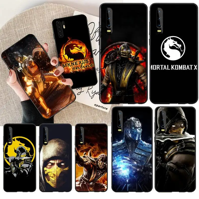 Мягкий черный чехол для телефона PENGHUWAN Mortal Kombat Huawei Honor 20 10 9 8 8x 8c 9x 7c 7a Lite view pro |