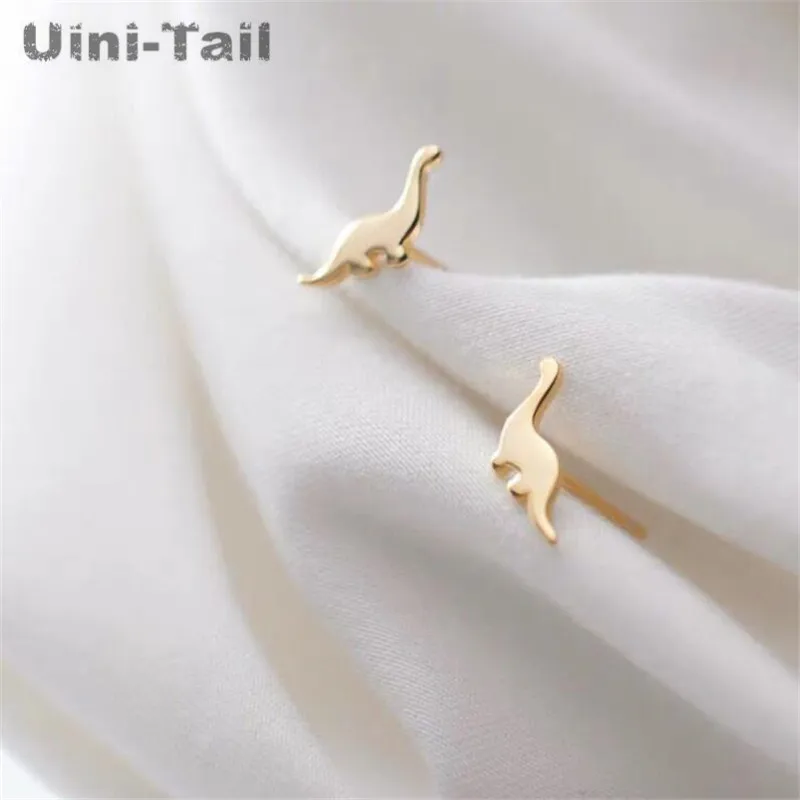Новое поступление 2019 маленькие симпатичные серьги Uini-Tail из стерлингового