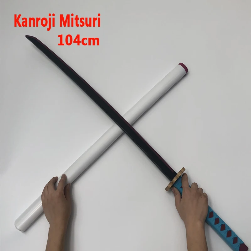 104 см оружие меча киметасу no Yaiba убийца демонов меч Kanroji Mitsuri для косплея 1:1 нож