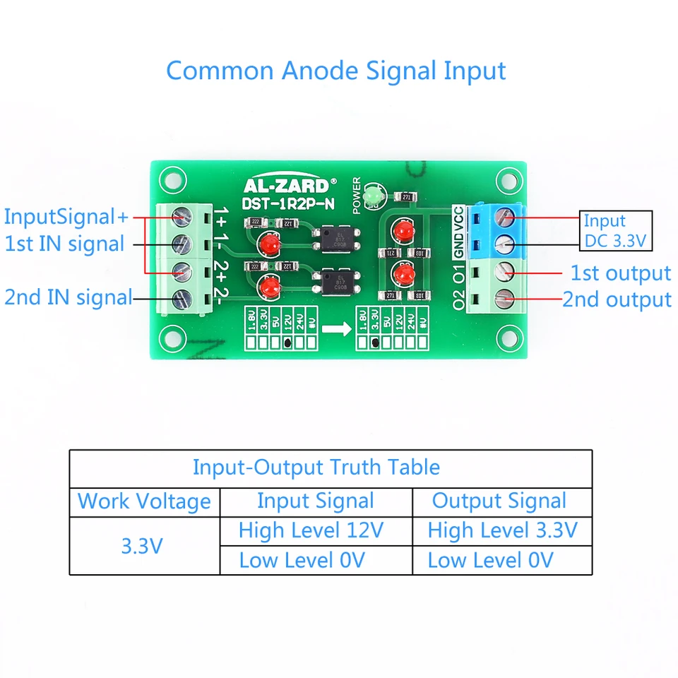 RS232 to TTL Signal Isolation Module power isolation Module 2CH Digital Isolator