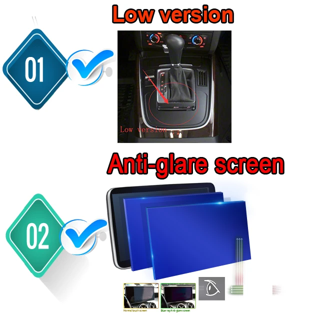 Low Anti glare AISINIMI Android 9,0 автомобильный DVD навигатор плеер для AUDI A4L A5 A4 S4 RS4 монитор Дисплей аудио gps стерео Авто экран все в одном - Цвет: Low Anti glare