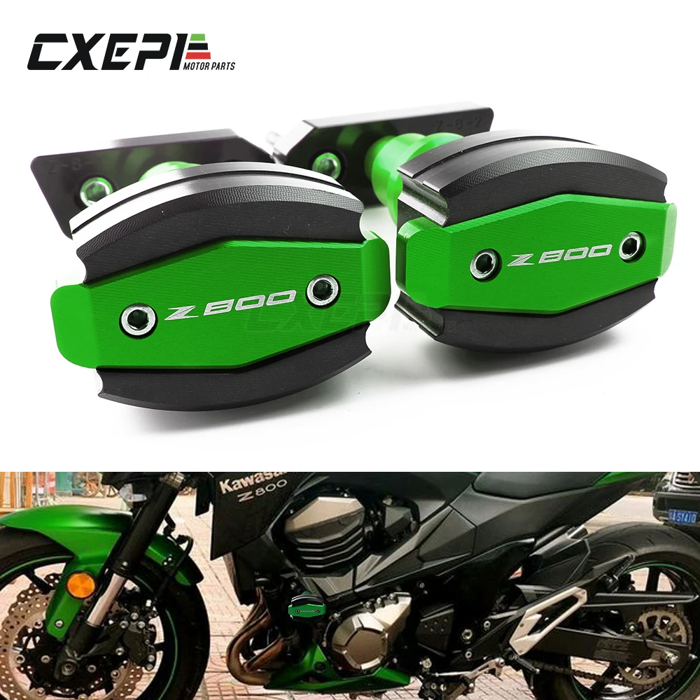 Новинка для мотоцикла Kawasaki Z800 Z 800 2013 2014 2015 2016 2017 алюминиевый слайдер с ЧПУ левой и правой рамы защита от