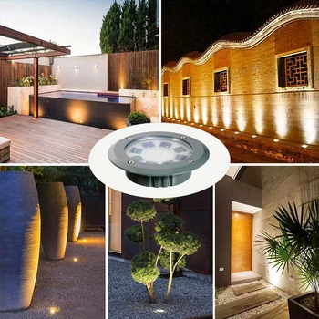 

4PCS solar buried lamp polycrystalline silicon STP042 courtyard lawn lamp lithium iron phosphate battery LED waterproof lighting