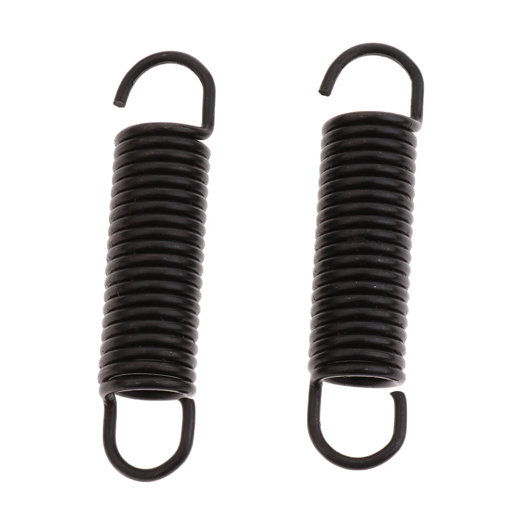 2PCS Steel Drum Pedal Hammer Mallet Springs Drum Accessory Silver/Black 55mm