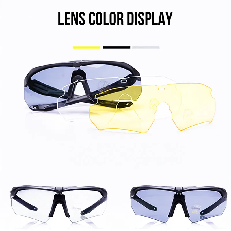 Outdoor Military Goggles Cycling Eyewear Protection Paintball Shooting Goggles Tactical Polarized Men Sunglasses Cycling Glasses