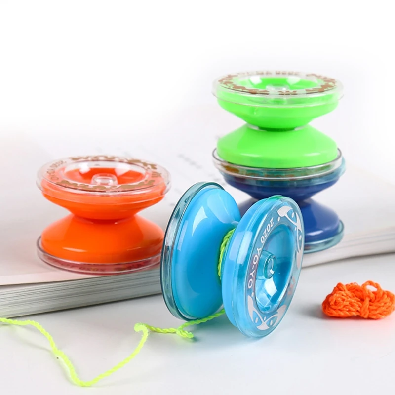 Yoyo ball 2inch Yo-yo Ball Toy with String High Responsive Yo-yos Toy for Kids Throw & Return Game Ball Hand-eye Coordination