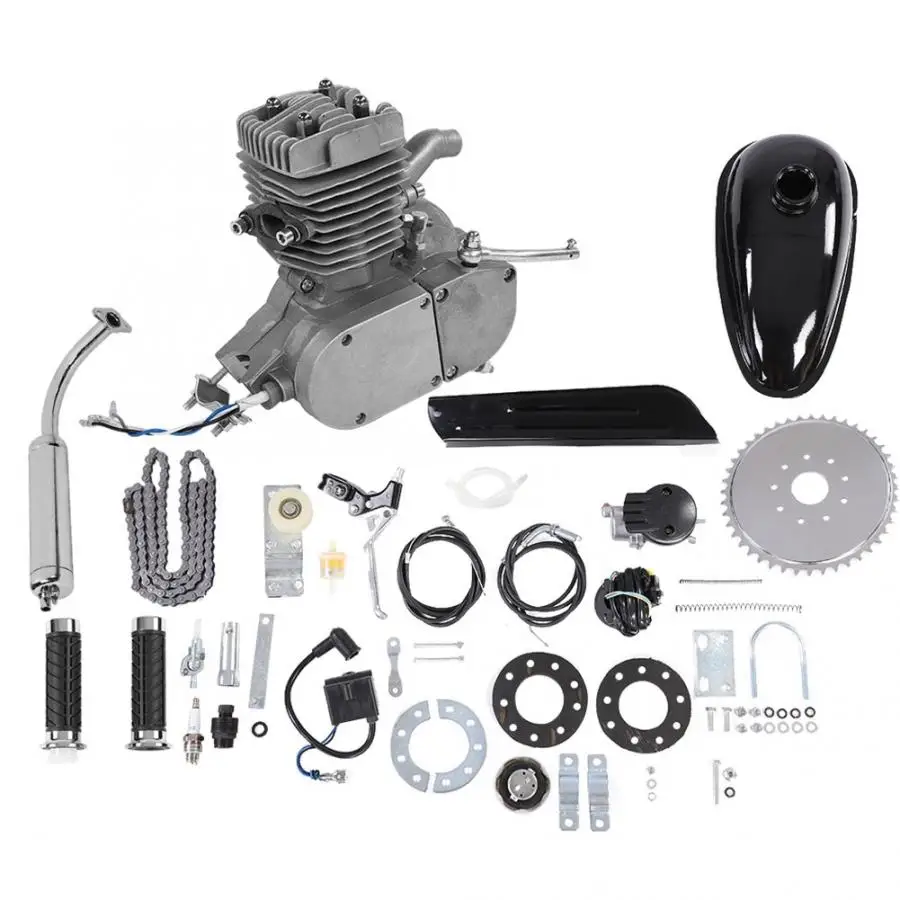 Excellent 50CC Bicycle Engine Kit 2-Stroke Gas Motorized Motor Bike Kit Bike Conversion Kit Engine Bike Part Newest Version 1