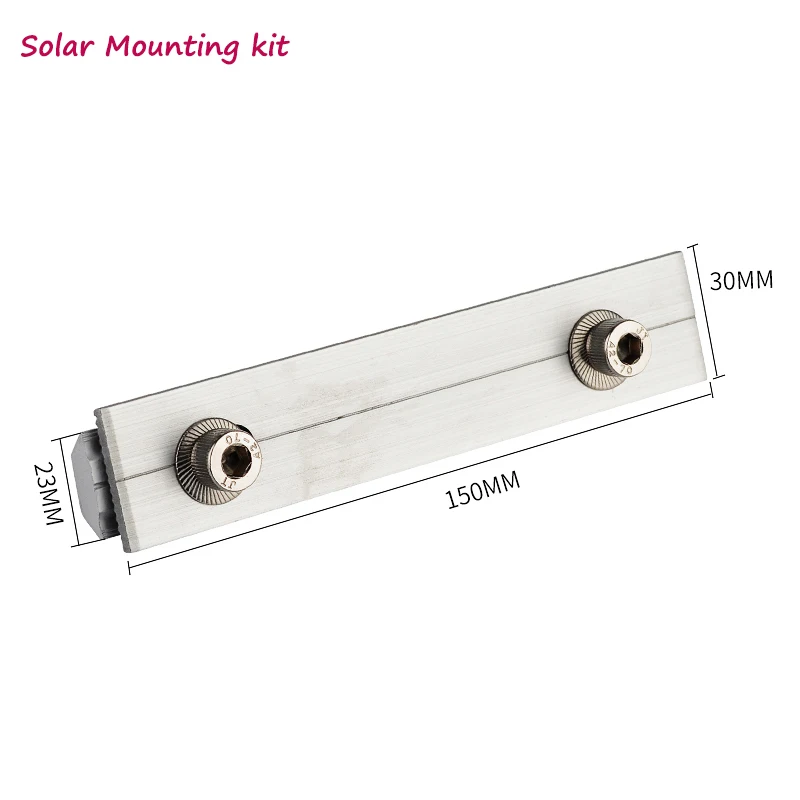 

solar mounting rails connectors brackets for solar panels installation on roof house solar panel aluminum material solar system