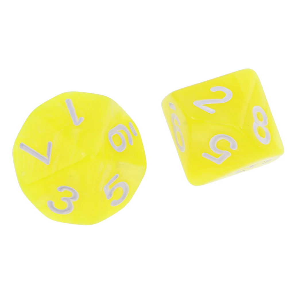 10PCS D10 Polyhedral Dice 10 Sided Dice for Dungeons and Dragons Table Game Board Game Dice Party Gambling Dices 