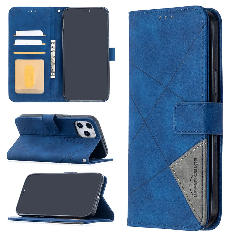 Luxury Leather Phone Case For iPhone 12Pro 11Pro 12 Mini 11 Pro Max SE 2020 6 6S 8 7 Plus XR X XsMax Wallet Flip Cover Coque
