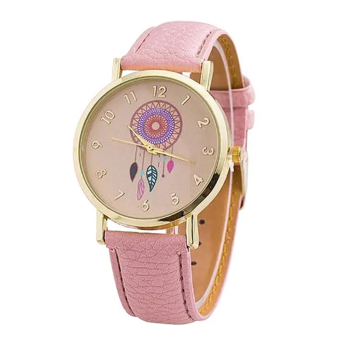 

New Women's Fashion Single Pointer Watch Dream Catcher Women's Watch Quartz Women's Watches Red
