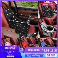 Pet Чехол для на автомобильное сиденье для перевозки собак Водонепроницаемый, переноска для собак, безопасный собака автомобильное кресло, корзина, кошка собака щенок сумка для путешествий из сетчатой ткани, подвешиваемые сумки