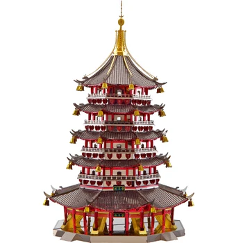 

Leifeng Pagoda Building Model Kit DIY 3D Metal Puzzles Assemble Jigsaw Toy Model Educational Toy Christmas Gift For Children Kid