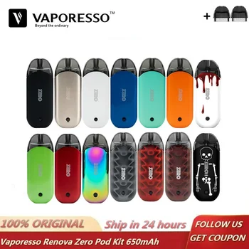 

Original Vaporesso Renova Zero Pod Kit 650mAh Built-in Battery with 2ml Refillable Tank Pod System Vape Pen VS IJOY AI EVO C601