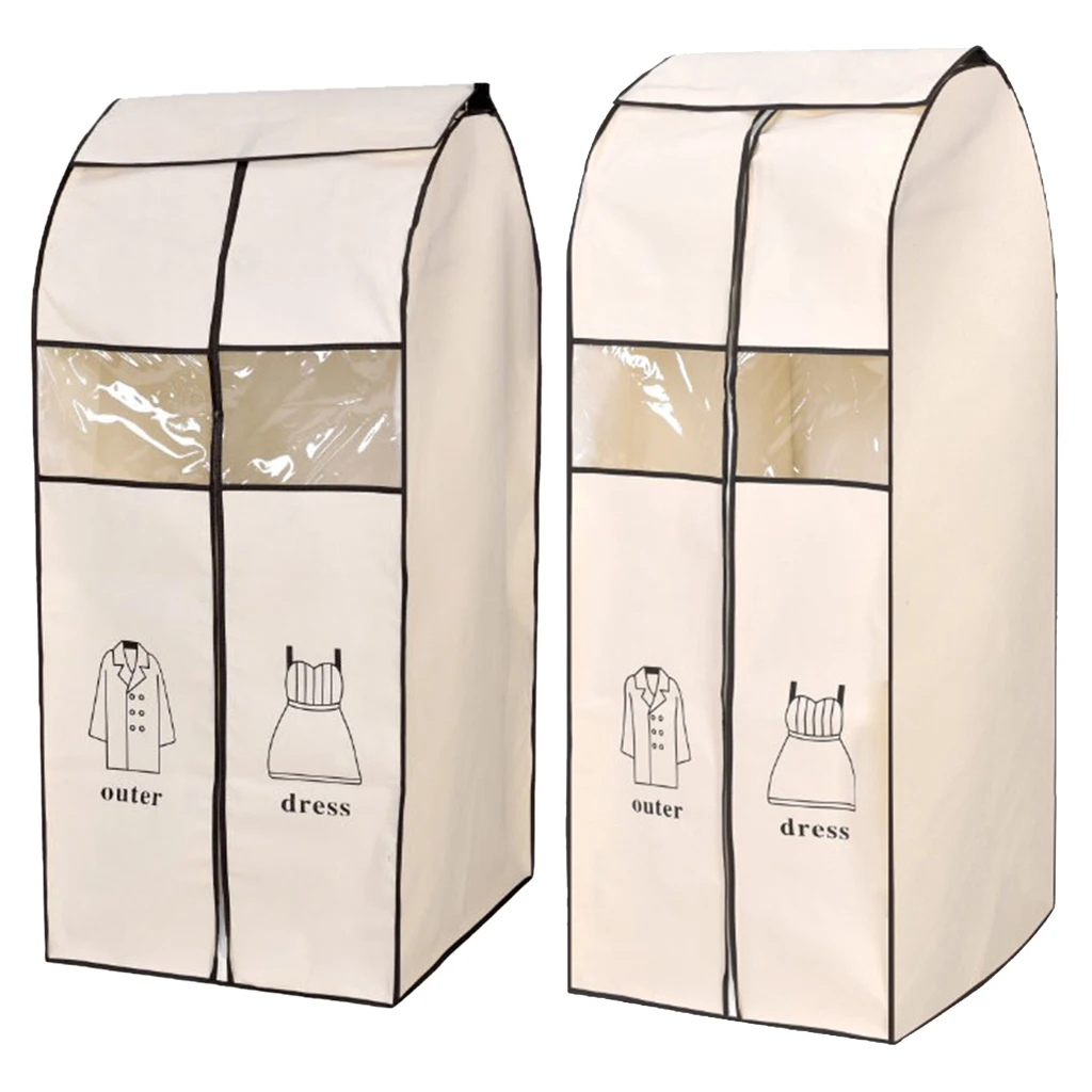 

Frameless Garment Bag Protector Closet Hanging Storage Organizer Dust Cover