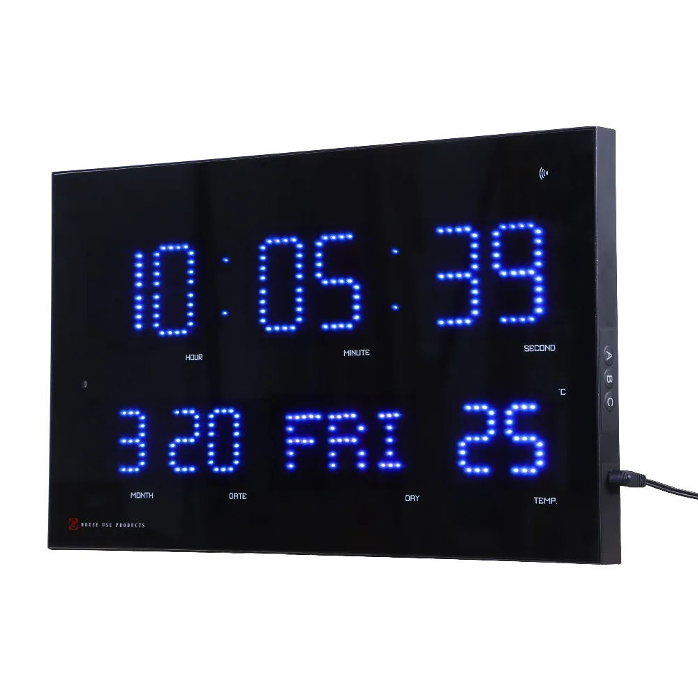 Dot Matrix Led Digital Large Wall Clock Living Room Modern Decoration Home Clock Electronic Led