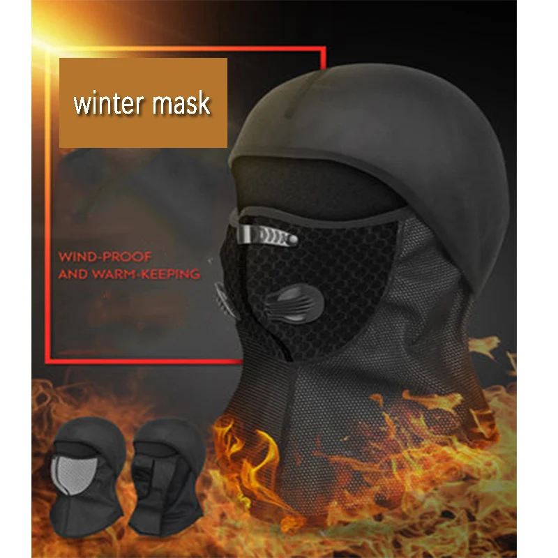 

Winter Warm Face Mask Headgear Male Motorcycle Riding Mask Cold Protection full Face Outdoor Sport Cycling Windbreaker Equipment