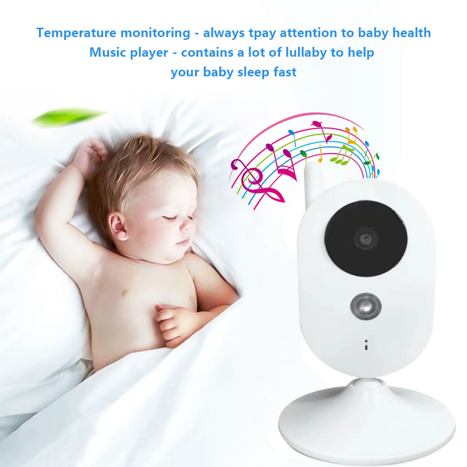 Oeak, 2,4G, HD, WiFi, беспроводная ИК-камера для дома, видеокамера с ночным видением, для младенцев, для сна, для безопасности, монитор для ухода за ребенком