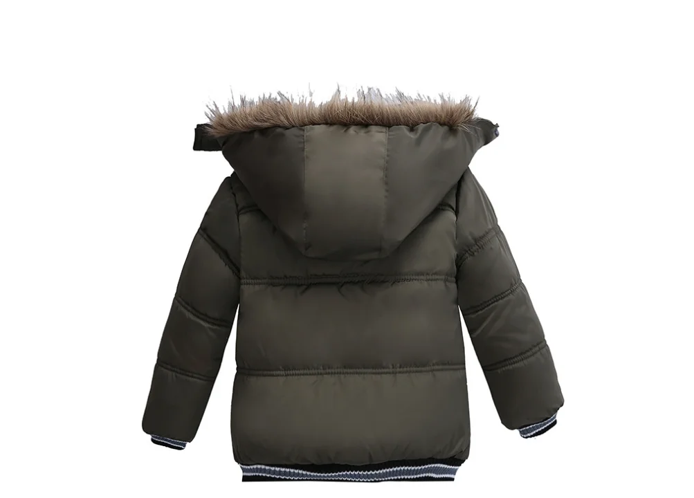 Warm Winter Jacket Children Duck Down Coat With Fur Collar Hooded Outerwear Snow Wear Kids Parka For Boys Clothes