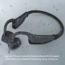 SuoJaRu, костная проводимость K7, 16 ГБ, Mp3 плеер, Bluetooth 5,0, 2 в 1, гарнитура, жизнь, водонепроницаемая, для бега, фитнеса, спорта, здоровые наушники