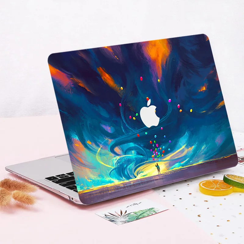 Чехол с принтом для macbook Pro 13 2020 A225 A2289 A2338 M1 Retina air 3 15 16 Touch bar 2019 A2159 A2179 A1932 Жесткий