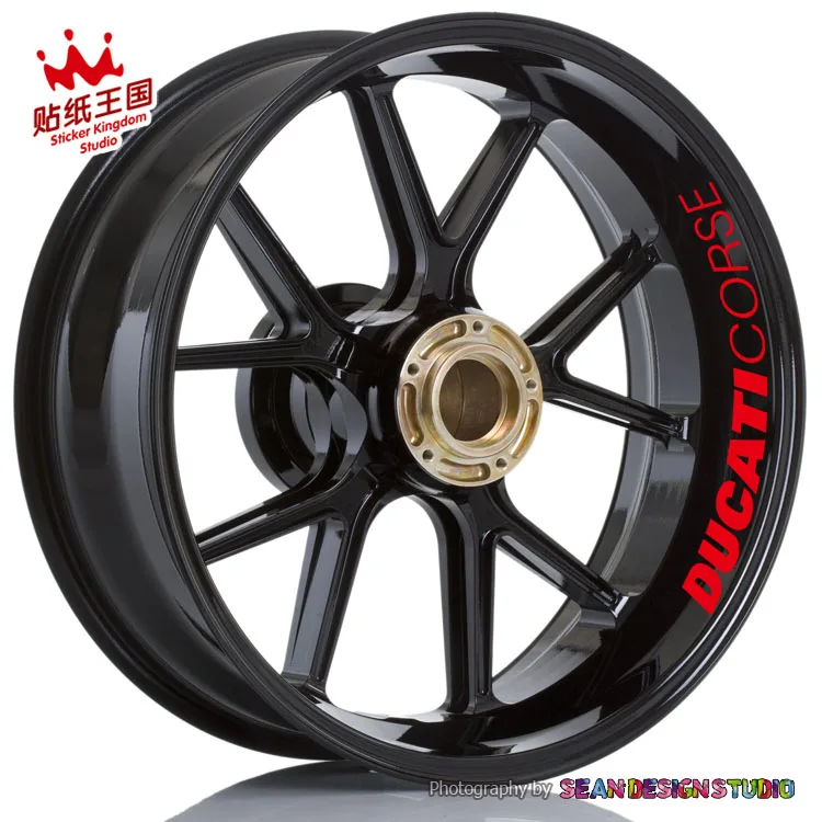 

For Crose Monster 696 821 848 899 959 1098 1199 1299 V4S Diavel Multistrada Hypermotard Wheel Sticker Reflective Rim Decal