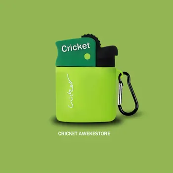 

3D Hipster Cricket Lighter Earphone Cases For Apple Airpods 1/2 Cute Silicone Headphone Protection Cover Accessories