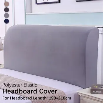 

200cm Polyester Elastic Bed Headboard Cover Full Dustproof Protector Slipcover Bed Head Back Protection Dust Cover Bedspread