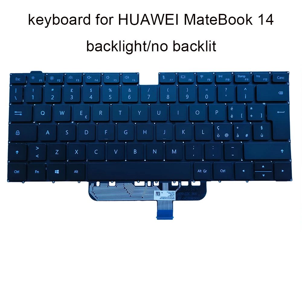 Italian laptop backlit Keyboard for Huawei MateBook D 14 KLW W19 W29