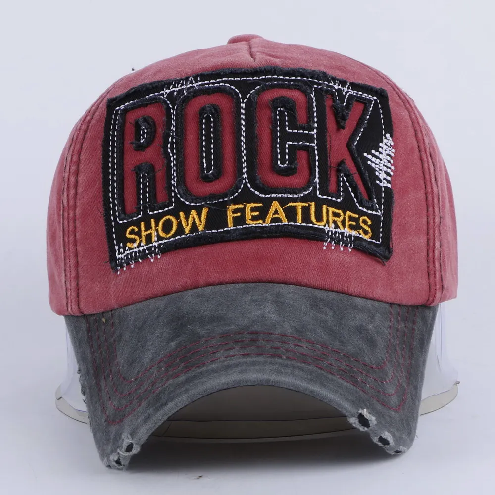 Новая повседневная бейсбольная кепка с надписью ROCK, винтажный стиль, Кепка шапка унисекс, женские мужские бейсболки